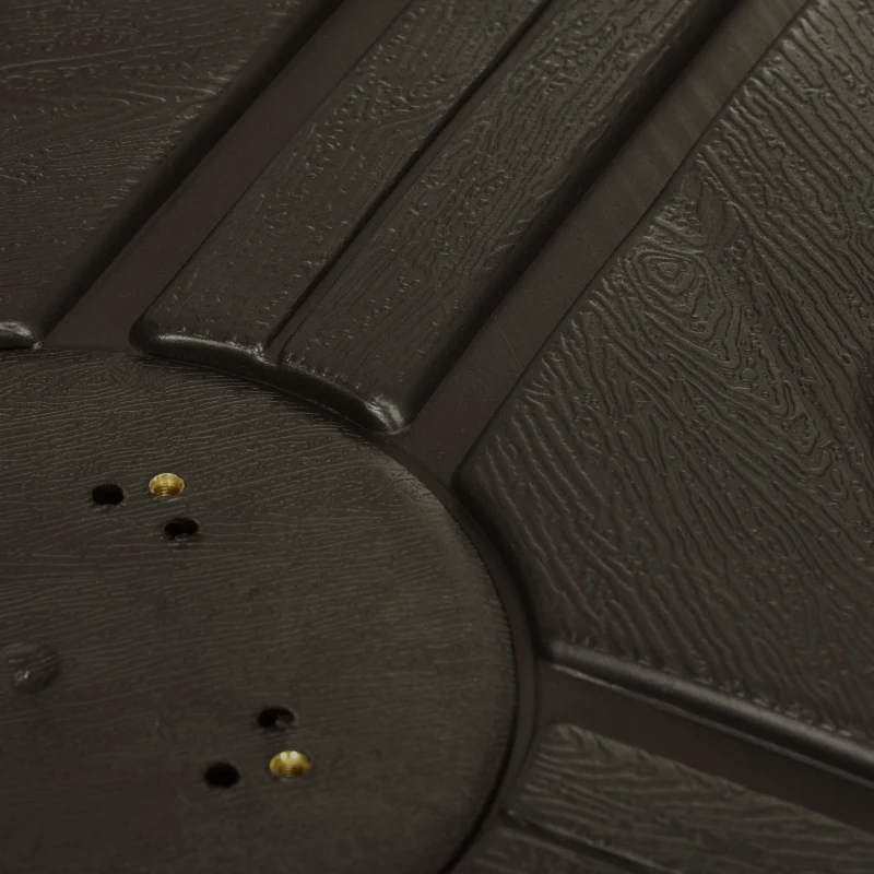 Outsunny Fillable Patio Cantilever Umbrella Base with Wheels, Heavy-duty Offset Umbrella Weights with Easy-Fill Spouts, Steel Cross Base, 430lbs Sand or 375lbs Water Filled, Coffee