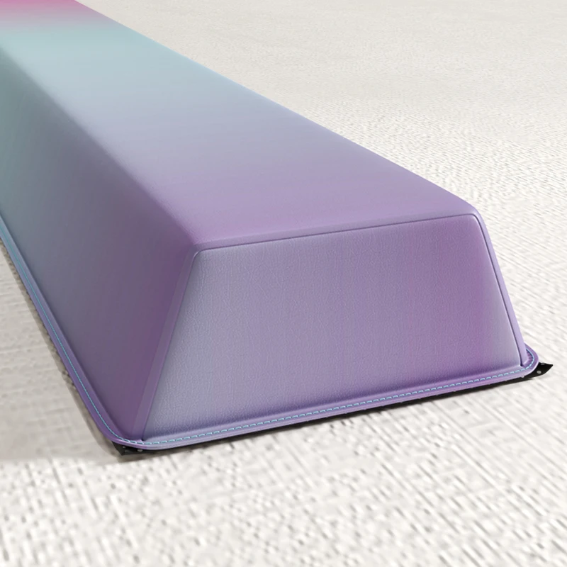 Soozier 7ft Folding Balance Beam, Gymnastics Equipment with Anti-Slip Bottom for Kids Home Training, Multicolour