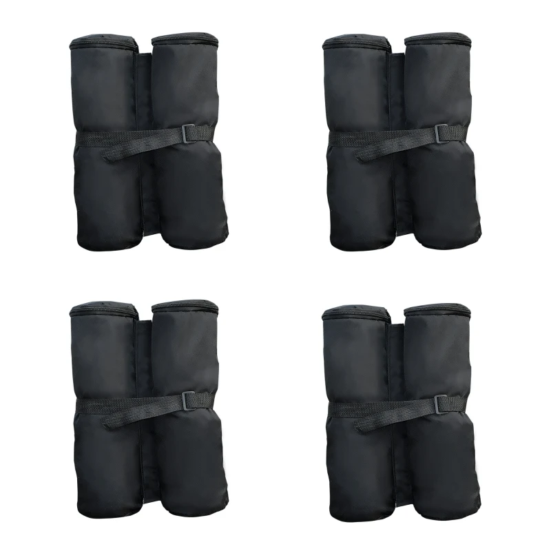 Outsunny 33lbs Canopy Weights Bags for Stability, Sandbag Anchor for Gazebo, Pop Up Tent Canopy, Canopies, Set of 4 - Black