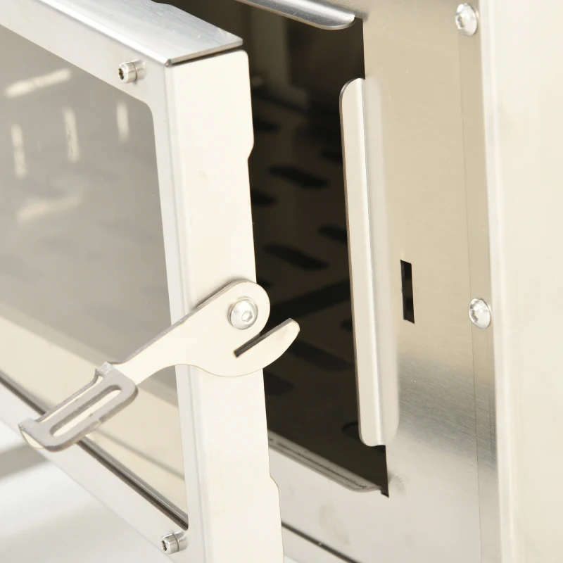 Outsunny Stainless Steel Wood Stove with Chimney and Carry Bag, Portable & Foldable, for Hot Tent, Camping, Cooking, Heating