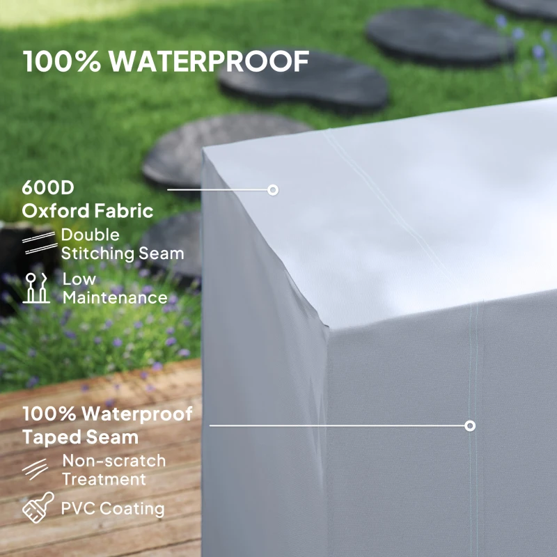 Outsunny Outdoor Patio Hammock Porch Swing Cover with UV, Water, & Dust Fighting Material, 81" x 49" x 65", Dark Gray