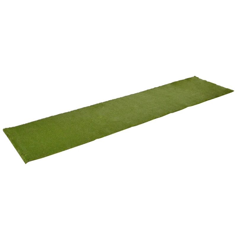 Outsunny 13' x 3.3' Synthetic Artificial Grass Turf Realistic Fake Thick Grass with UV Protection & Drain Holes, Outdoor Easy to Clean Lawn Pet Turf with High Density, 1.2'' Height