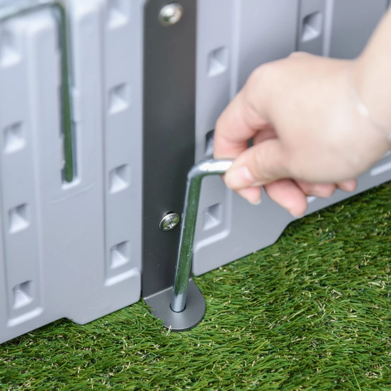 Outsunny 48" x 24" x 12" Raise Garden Bed, Planter Box, Above Ground Garden for Flowers, Herb, Vegetables with Easy Assembly, Gray