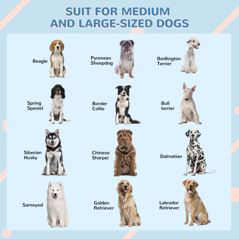 PawHut Pet House Water Resistant Puppy Shelter with Door for Indoor Outdoor, Easy to Assemble, for Large Dogs, Blue