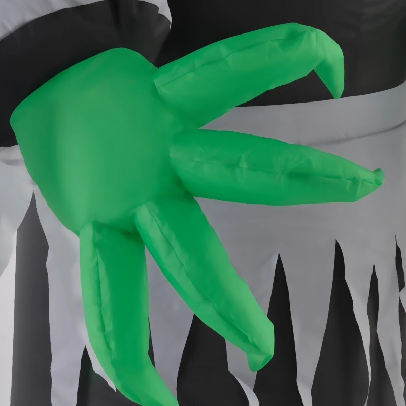 HOMCOM 8ft Inflatable Halloween Mirror Face Ghost, Blow Up LED Display for Garden Indoor Outdoor