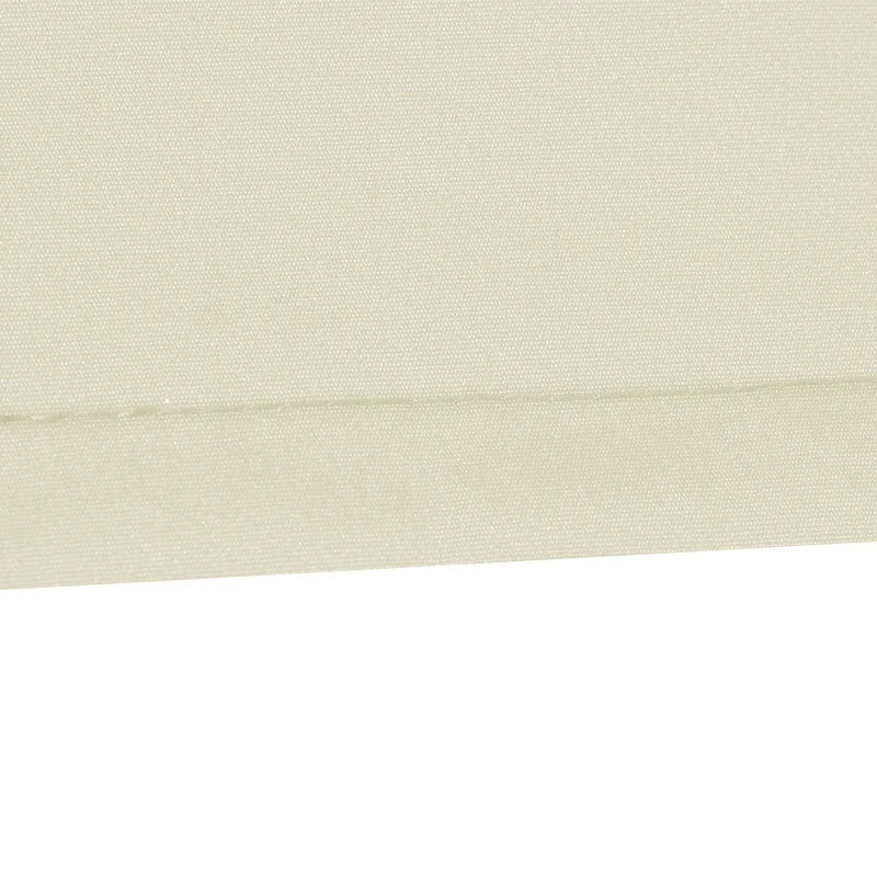 Outsunny 10' x 8' Retractable Awning Fabric Replacement Outdoor Sunshade Canopy Awning Cover, UV Protection, Cream White