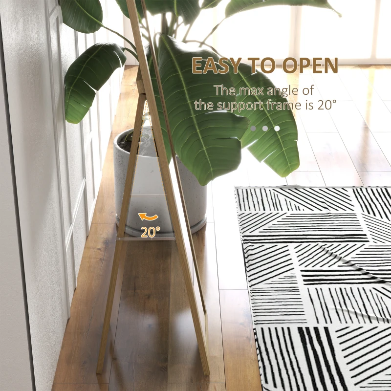 HOMCOM 15" x 62" Full Length Mirror for Bedroom, Free Standing Dressing Mirror, Wall Mirror for Living Room, Oak