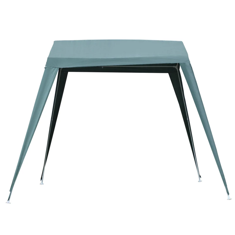 Outsunny 11x8ft Party Tent, Portable Canopy Tent Outdoor Gazebo Activity Sun Shelter w/ Slant Leg for Garden Carport Green