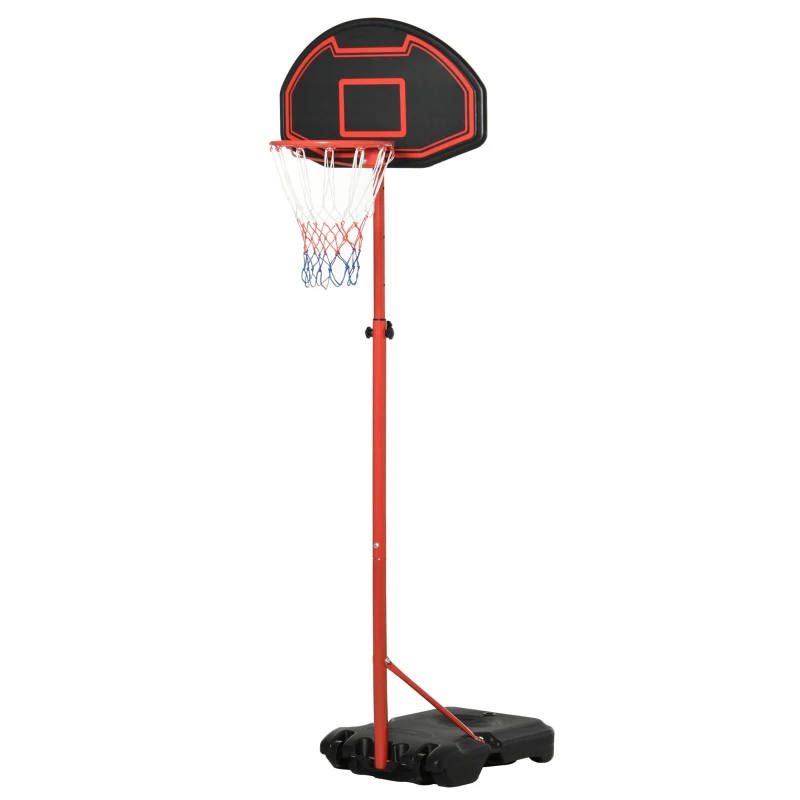 Soozier Portable Basketball Hoop, 5-7FT Adjustable Basketball System with 29" Shatterproof Backboard for Backyard Driveway Indoor Outdoor