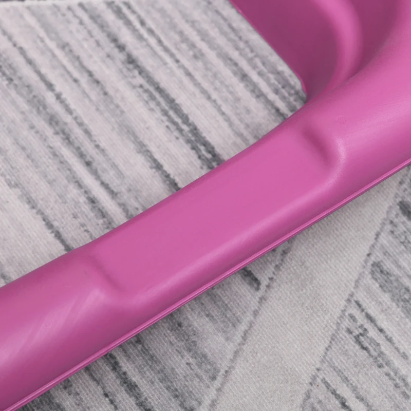 Soozier 43" Adjustable Aerobic Platform Stepper 3 Level with Risers 4” 6” 8” Cardio Fitness Trainer Workout Step Home Gym Exercise, Black Purple