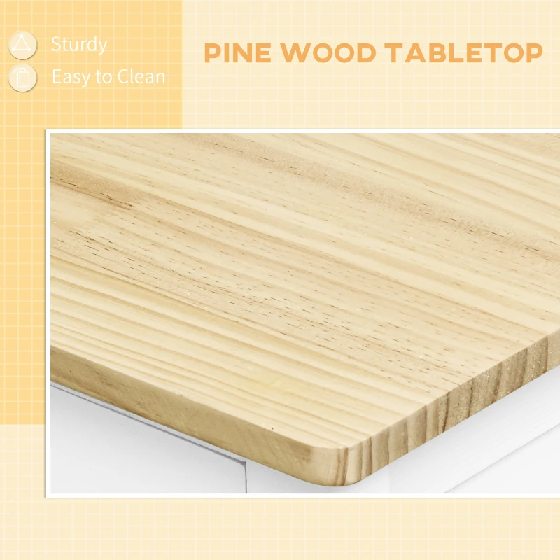 HOMCOM Kitchen Storage Trolley Cart Serving Cart 2 Drawers Wine Glass Rack Towel Rail