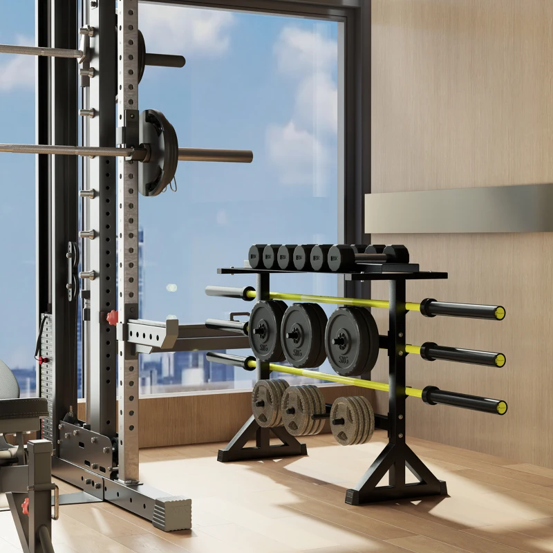 Soozier 1100LBS Capacity Weight Rack, Weight Plate Rack, and Dumbbell Rack for Home Gym Storage