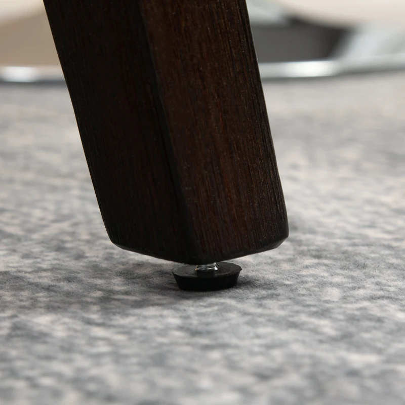 HOMCOM Set of 2 Tufted Bar Stool Chairs, Grey