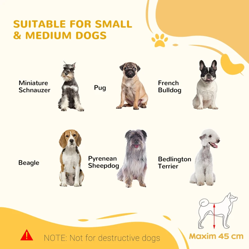 PawHut 72" W x 27" H Extra Wide Freestanding Pet Gate with Adjustable Length Dog, Cat, Barrier for House, Doorway, Hallway, Natural