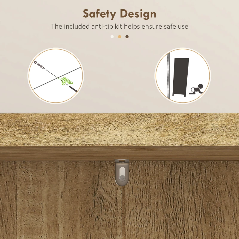 HOMCOM 41" Rattan Kitchen Pantry Storage Cabinet, Food Pantry Cabinet with Adjustable Shelves 12 Spice Racks, Natural