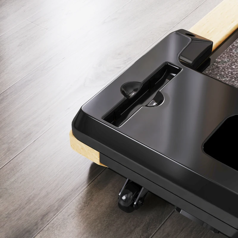 Soozier 2.5HP Walking Pad, Wood Under Desk Treadmill with Remote Control, Transport Wheels and LED Display for Home Gym Office