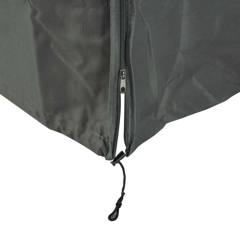 Outsunny Outdoor Patio Hammock Porch Swing Cover with UV, Water, & Dust Fighting Material, 81" x 49" x 65", Gray