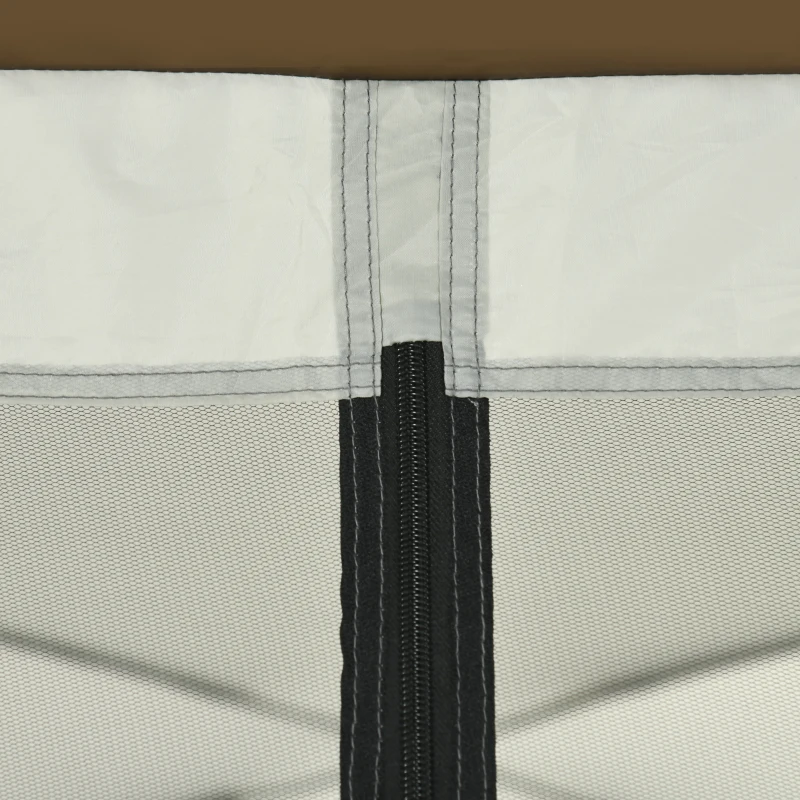 Outsunny 12' x 12' Screen House, UV50+ Screen Tent with 2 Doors & Carry Bag for Outdoor Camping Activities, Easy Setup, White