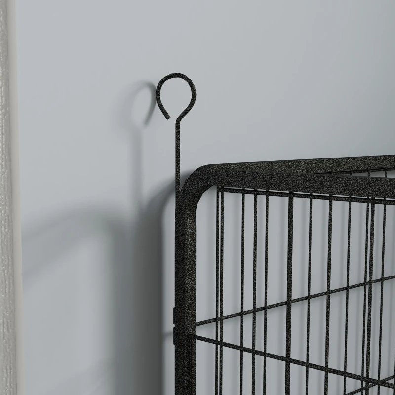 PawHut Metal Pet Playpen with Gate Indoor Outdoor for Small Animal