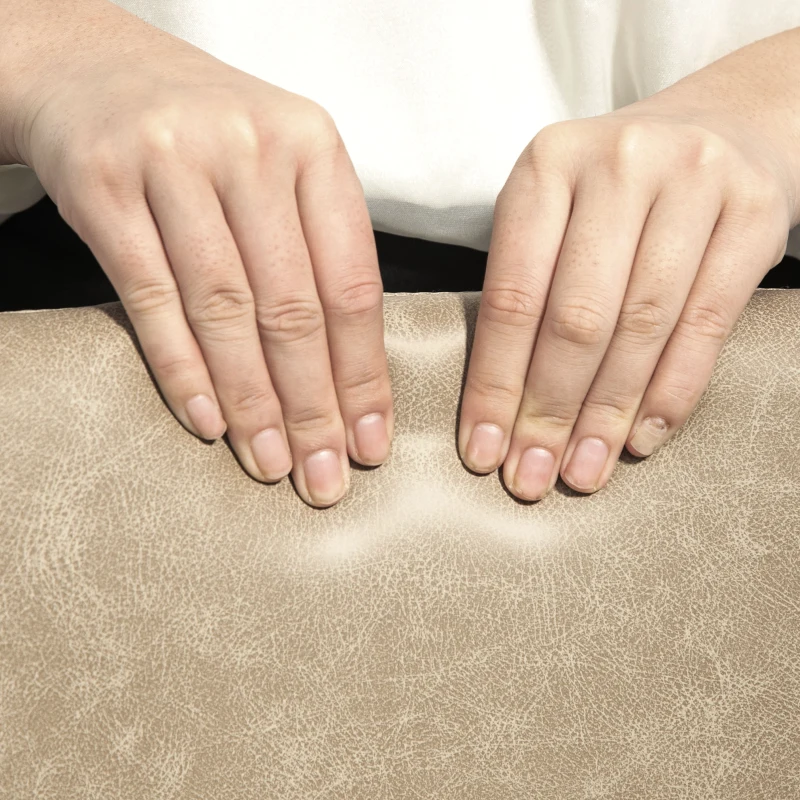 HOMCOM Bar Height Bar Stools Set of 2, Vintage PU Leather Bar Chairs, Kitchen Stools with Footrest for Home Bar, Beige