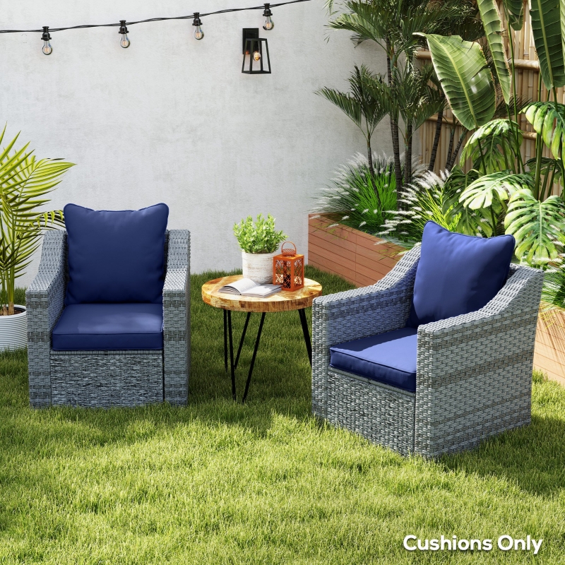 Wicker 22x22 Outdoor Patio Cushions Outdoor Cushions Favoyard