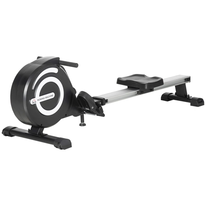 Soozier Magnetic Rowing Machine Adjustable Resistance Rower with LCD Digital Monitor Fully Body Health & Fitness for Home Use