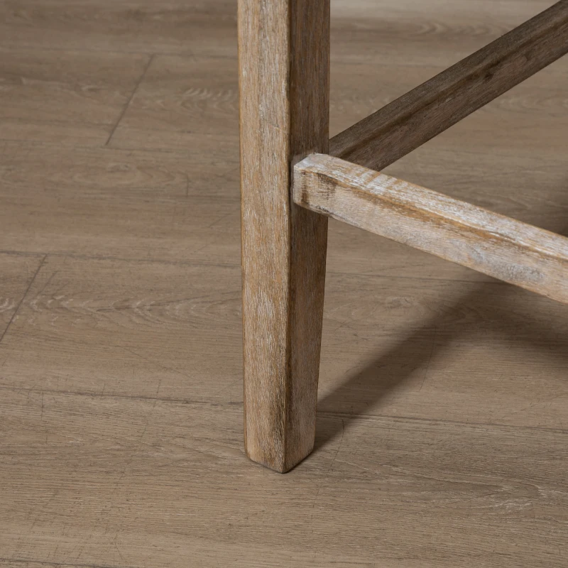 HOMCOM Modern Bar Stools, Tufted Upholstered Barstools, Pub Chairs with Back, Rubber Wood Legs for Kitchen, Dinning Room, Set of 2, Grey