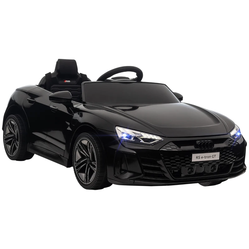 Aosom Ride-On Toy On Car with Remote Control, 12V 3.1 MPH Electric Ride for Kids w/ Suspension System, Horn Honking, Black