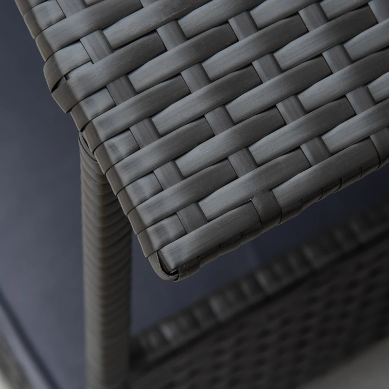 PawHut Wicker Pet House Dog Bed for Indoor/Outdoor Rattan Furniture with Cushion