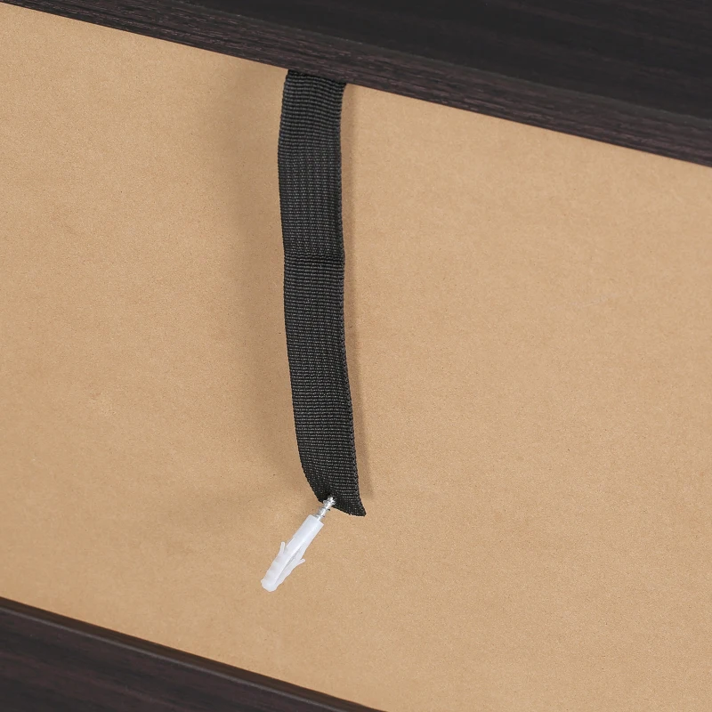 HOMCOM Sideboard Buffet Cabinet, Kitchen Cabinet with Adjustable Shelf, Coffee Bar Cabinet, Dark Walnut