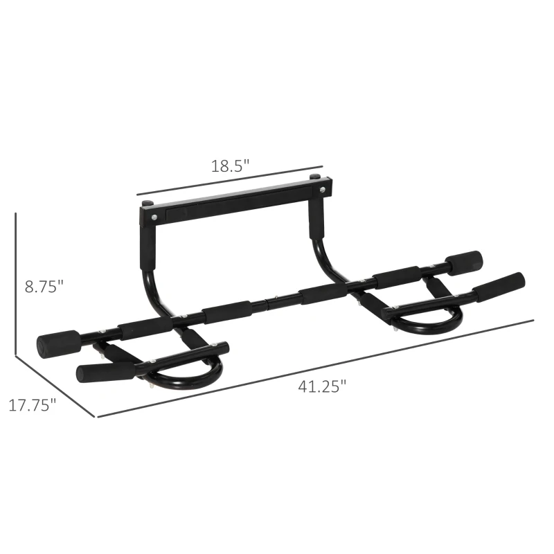 Soozier Doorway Pull Up Bar, Multifunctional Chin Up Bar, Door Exercise Equipment for Home Gym