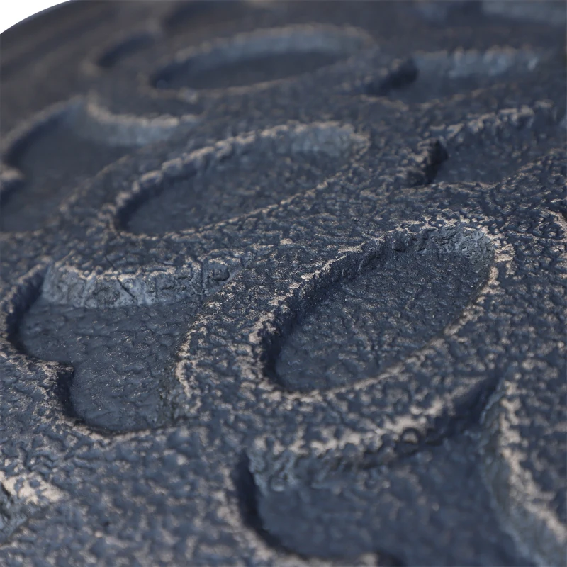 Outsunny 26lbs Heavy Duty Umbrella Base, 17" Umbrella Stand Outdoor Base with Decorative Pattern, for Patio, Outdoor, Swimming Pool, Bronze