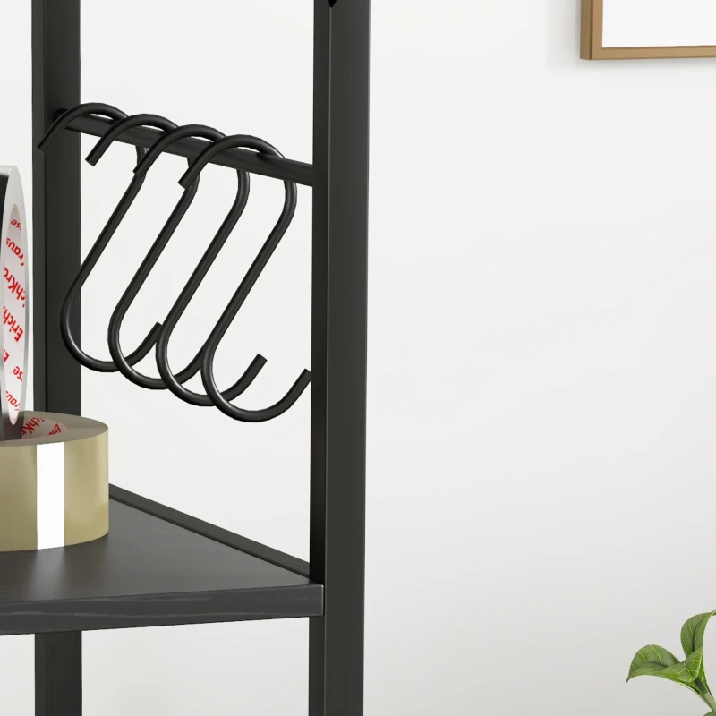 Vinsetto Mobile Filing Cabinet 2 Drawer File Cabinet with Key Adjustable Hanging Bar for Letter A4 and Legal Size Black