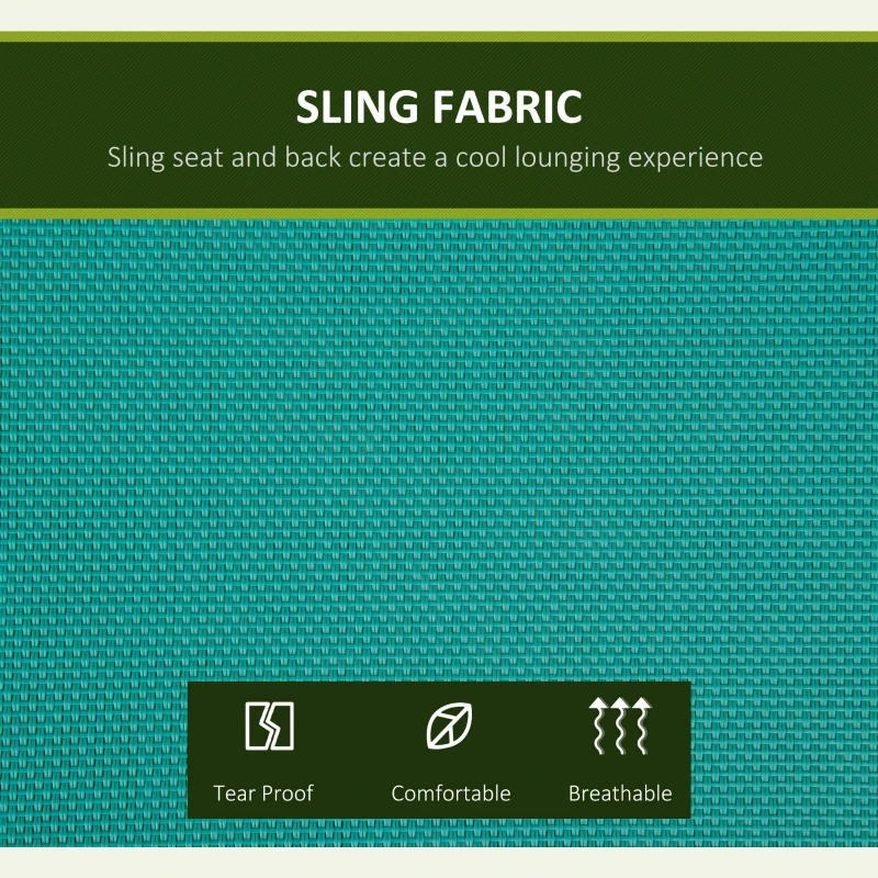 Outsunny 2-Person Patio Swing Chair Outdoor Canopy Swing Bench with Adjustable Shade, Breathable Mesh Seats and Steel Frame for Garden, Poolside, Backyard, Blue