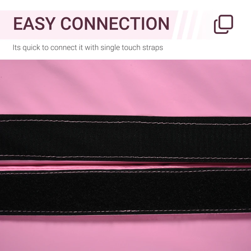 Soozier Pole Dance Mat, 2"T x 5'W Folding Pole Crash Mat for Home, Lightweight and Foldable, Pink