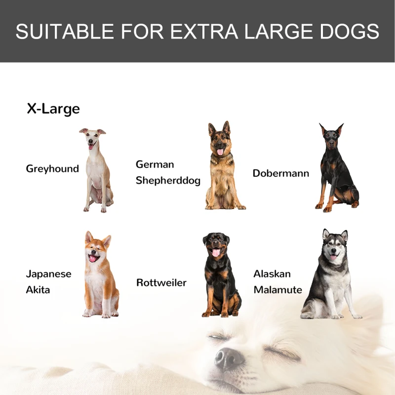 PawHut Folding Dog Crate Heavy Duty Cage for Extra Large Sized Dogs with Double Doors, Lockable Wheels Tray, 49" x 30" x 32"