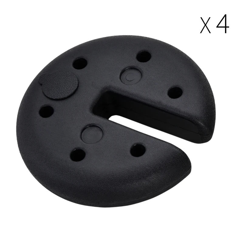 Outsunny Set of 4 Party Tent Canopy Weight Plate Kit Gazebo Pop Up Tent Anchor Base Weights Canopy Shelter Leg Weights