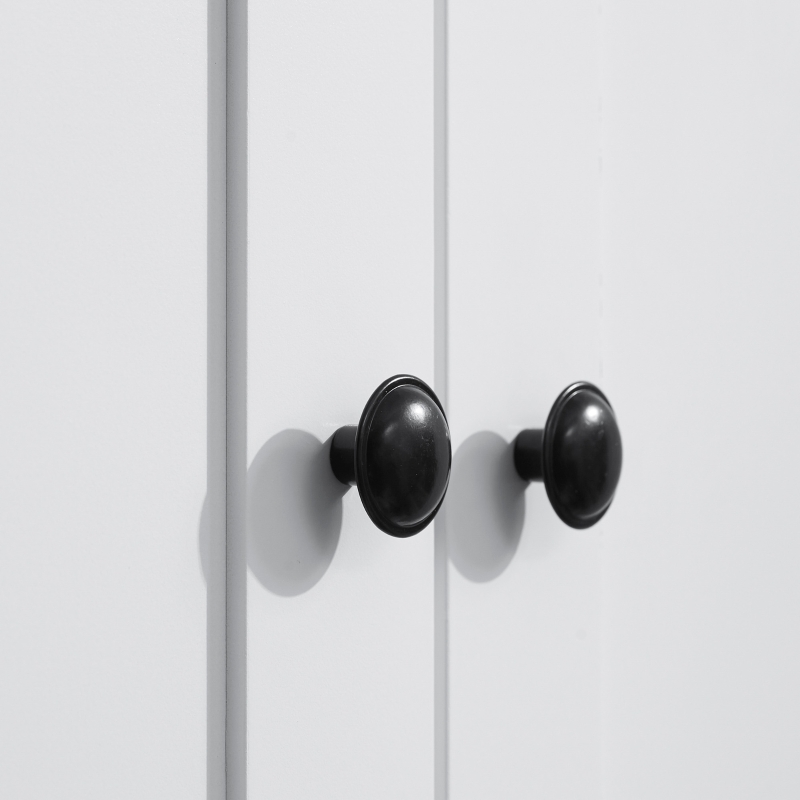 HOMCOM Long Standing Kitchen Cabinet w/ 2 Drawers MDF Board White