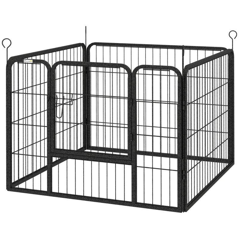 PawHut Metal Pet Playpen with Gate Indoor Outdoor for Small Animal