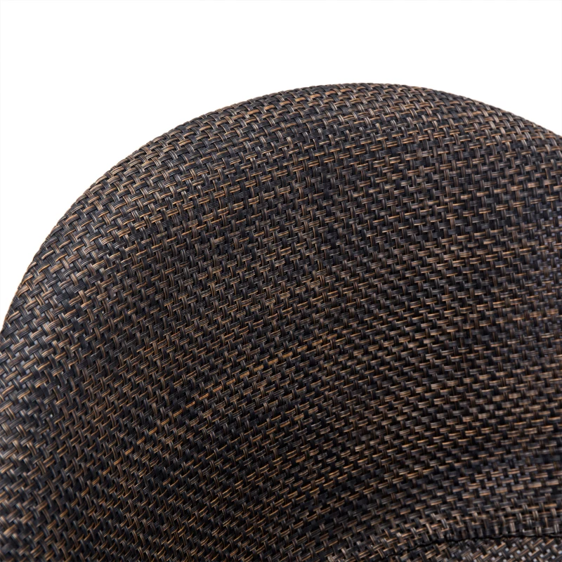 HOMCOM Adjustable Bar Stools Set of 2, Rattan Bar Height Barstools with Swivel for Pub Counter Kitchen