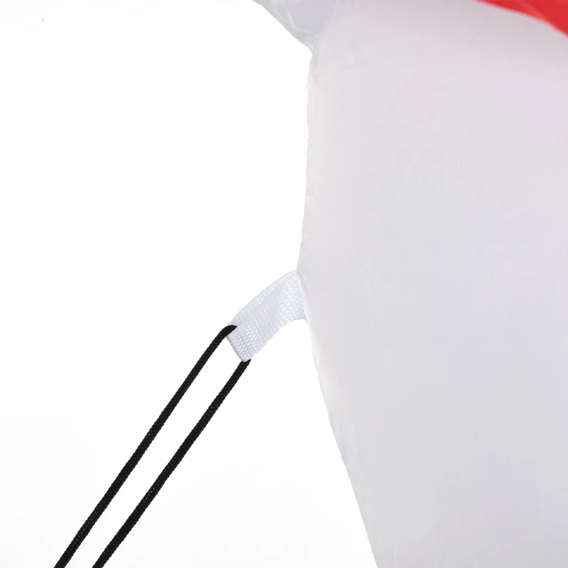 HOMCOM Inflatable Snowman Christmas Yard Outdoor Decoration with Banner LED Lights