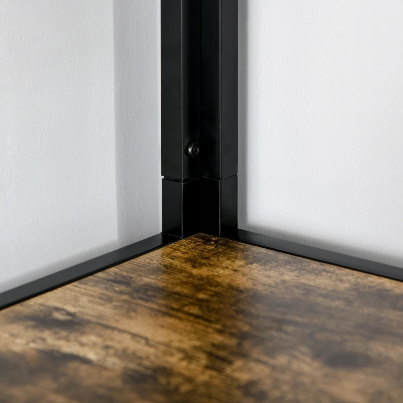 HOMCOM 5 Tier Corner Shelf Tall Bookcase Storage Display Rack Organizer for Home Office