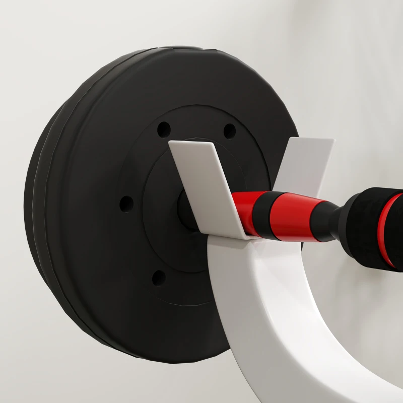 Soozier 265 LBS Preacher Curl Bench for Strength Training, Adjustable Seated Arm Isolated Barbell Dumbbell Bicep Station, White