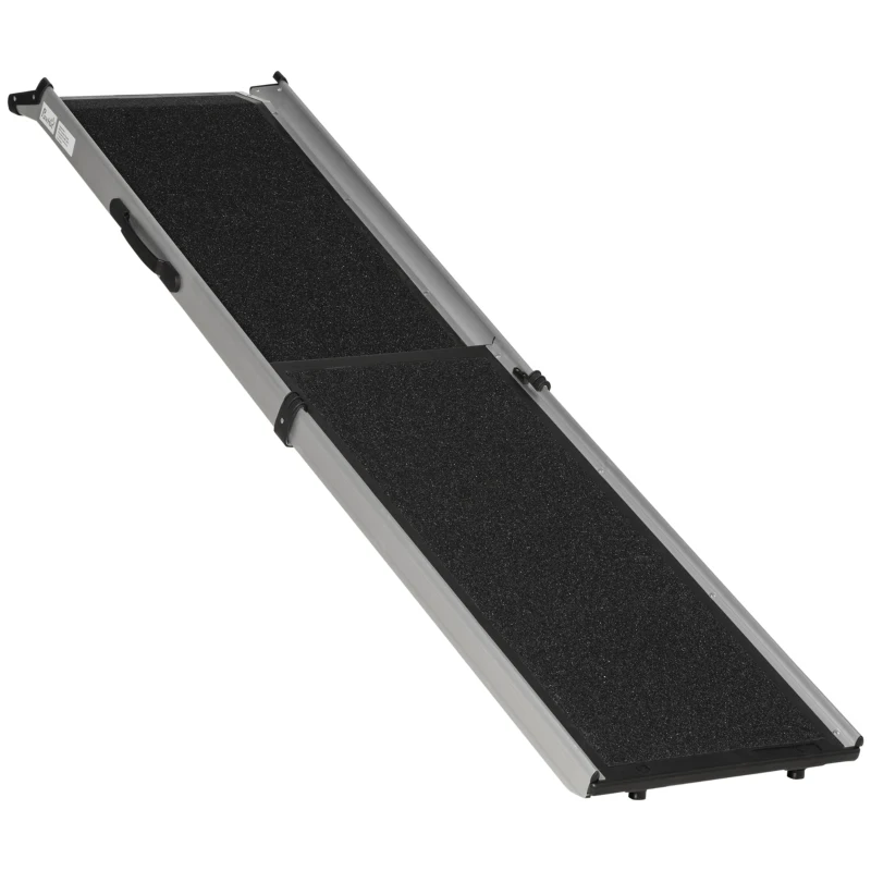 PawHut 72-Inch Portable Folding Dog Ramp for Cars, Trucks, SUVs, Non-Slip Pet Ramp for Large Dogs, Aluminum Frame for up to 198 LBS