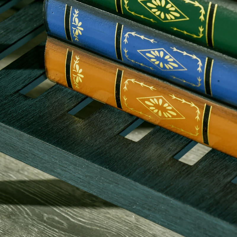 HOMCOM Vintage Console Table with 2 Drawers and Cabinets, Retro Sofa Table for Entryway, Living Room and Hallway, Vintage Blue