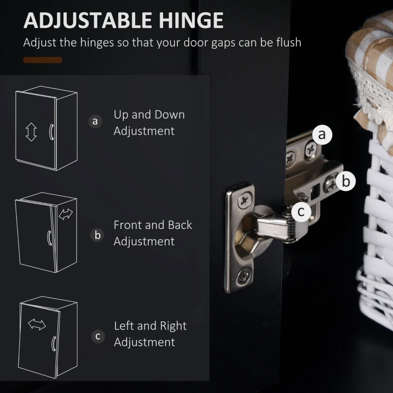 HOMCOM Kitchen Sideboard with Adjustable Shelves, Buffet Cabinet, Coffee Bar Cabinet with 3 Storage Drawers, Black