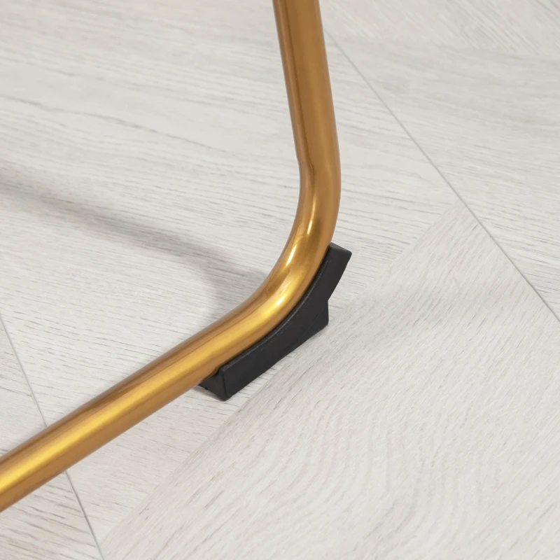 HOMCOM Counter Height Stools Set of 2, PU Leather Upholstered Stools for Kitchen Island, Modern Bar Chairs, Dark Grey