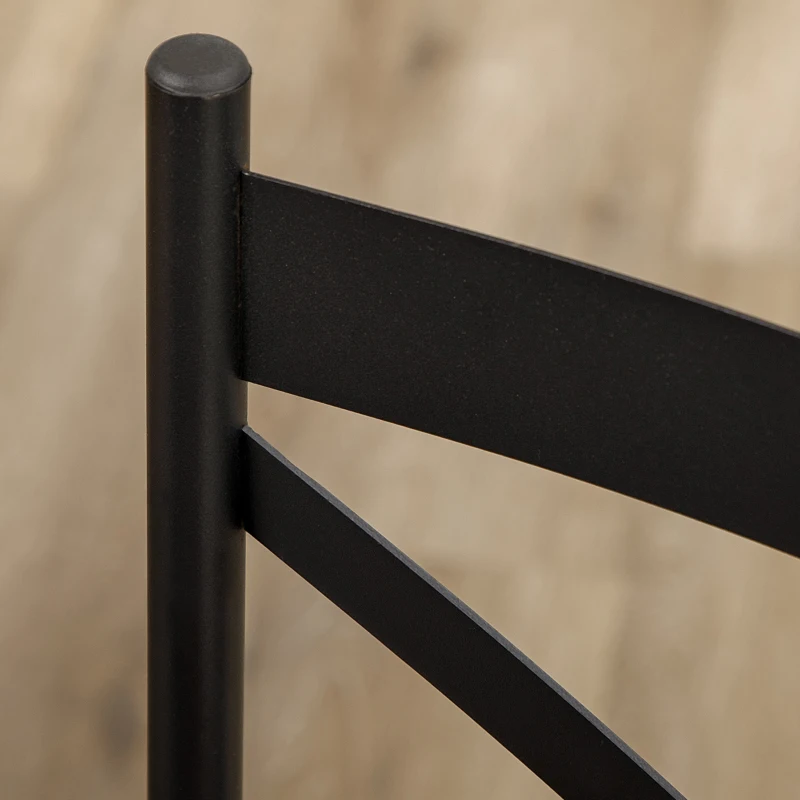 HOMCOM Industrial Dining Table Set for 6 People, 6 Piece Kitchen Table and Chairs Set, Dinner Table with Bench and Storage Shelf, Dinette Set, Rustic Brown