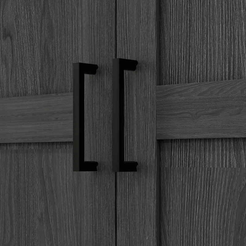 HOMCOM 70" Tall Kitchen Pantry Cabinet with Spice Racks and Adjustable Shelves for Living Room, Dining Room, Black