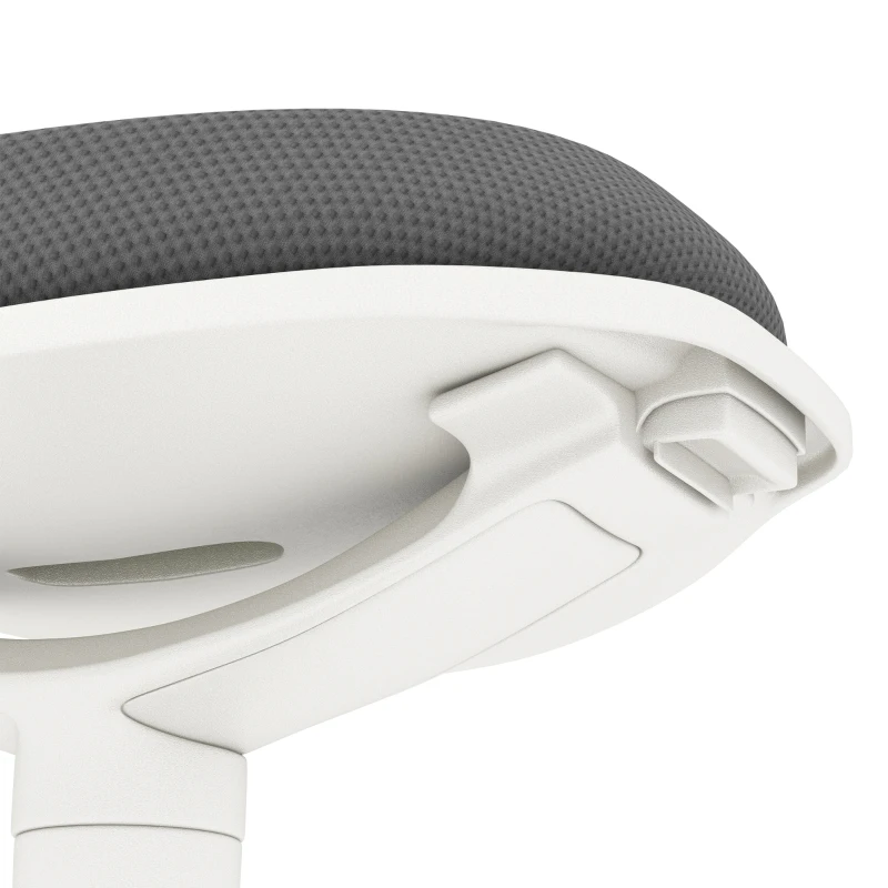 HOMCOM Standing Desk Stool, Ergonomic Wobble Chair, Adjustable Leaning Stool for Office Desks, with Rocking Motion, Grey